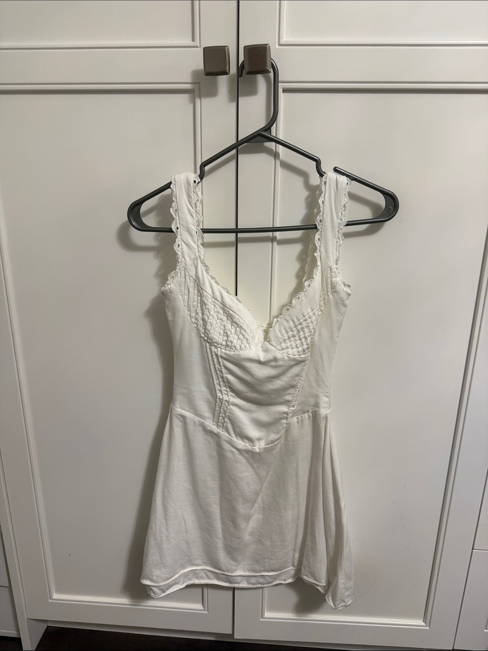 House of CB White Ivory Corset Mini Dress XS